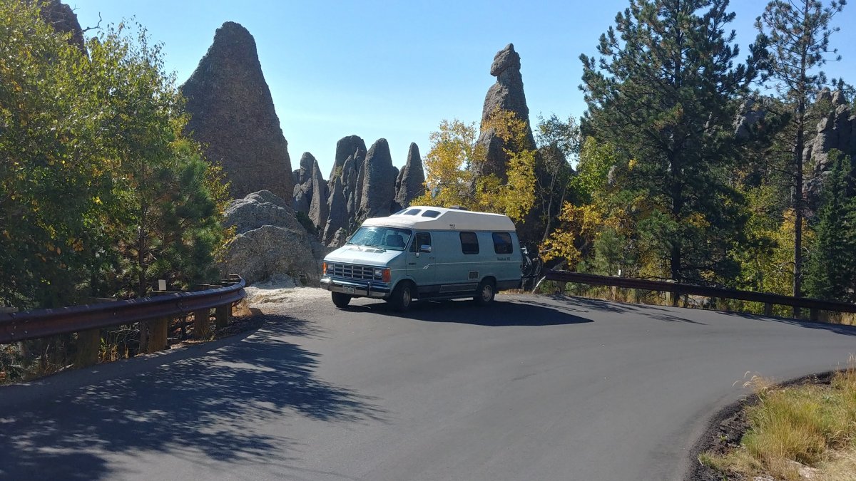 Camping with the "Blue Whale" in South Dakota