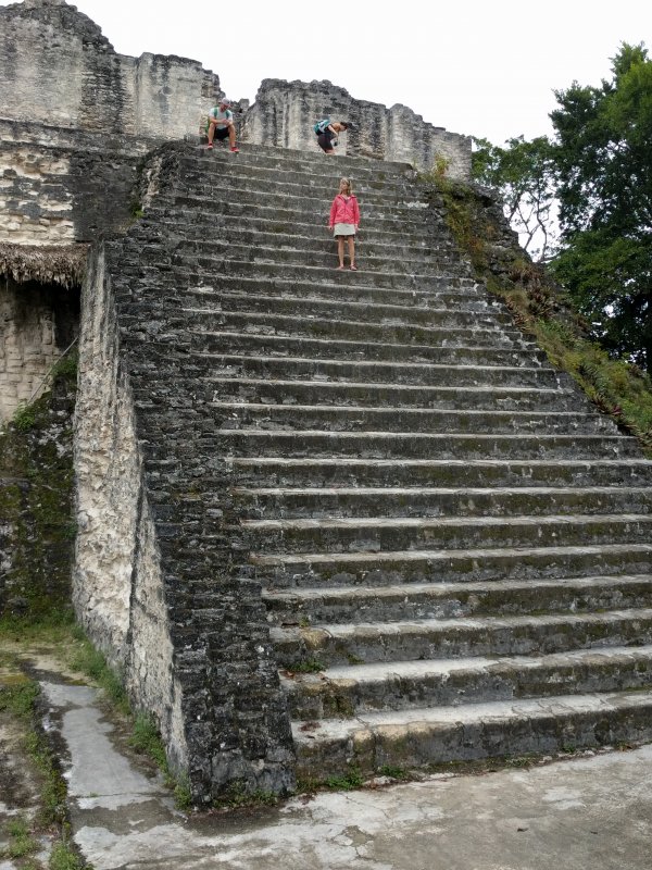 Tikal - Pam on the North Acropolis