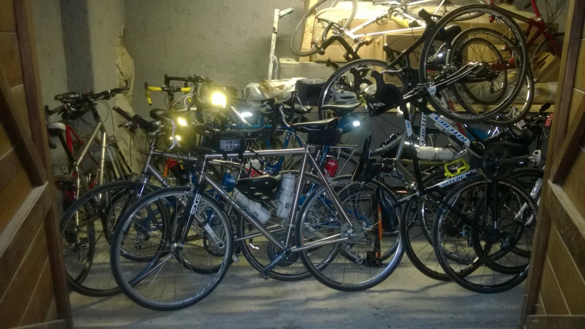 Our bike storage