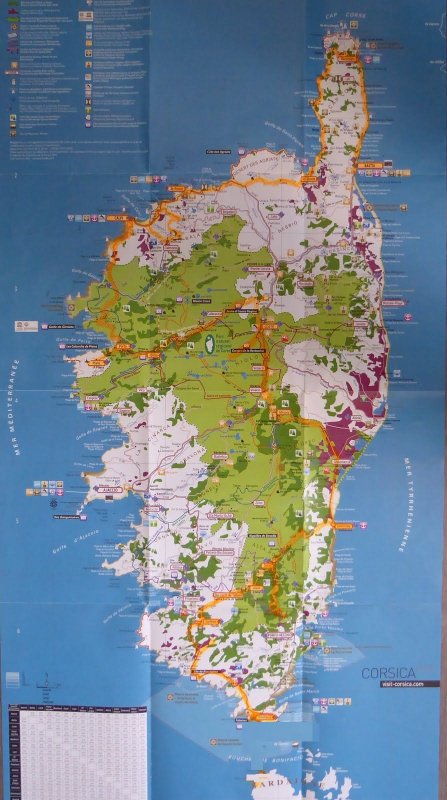 Map courtesy of Bernie - Our Route in Orange