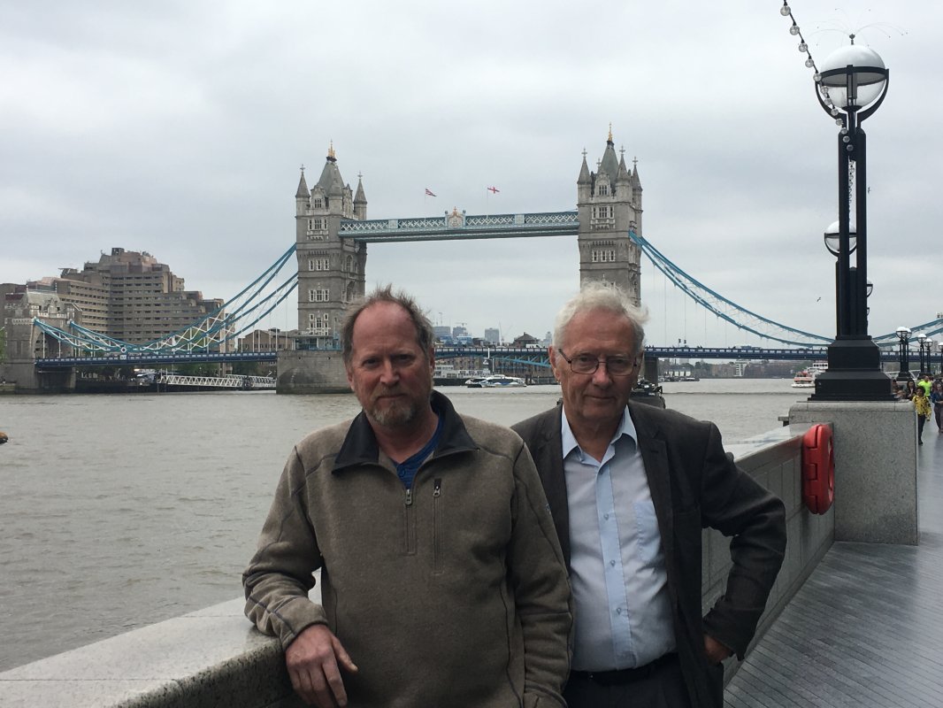 Bill and Malcolm at Tower Bridge