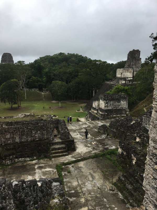 Tikal - From the North Acropolis looking to the Great Plaza & Temple II