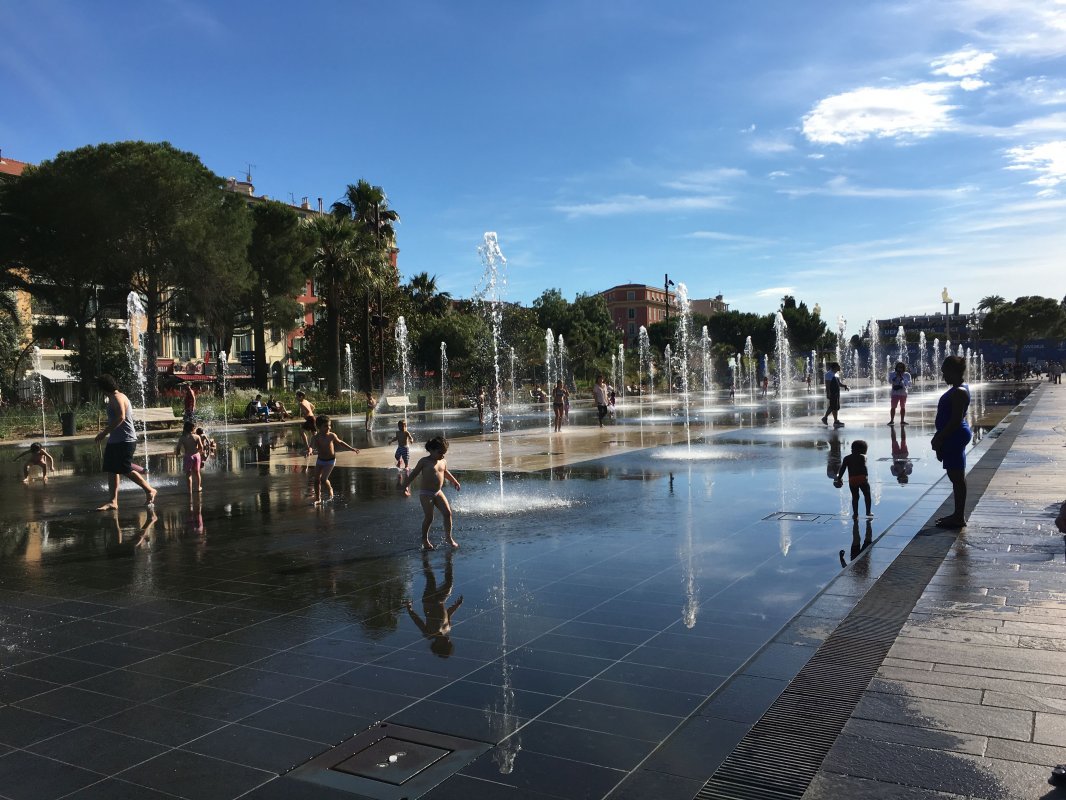 Nice, water fountain park