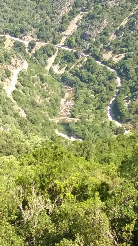 Pont Genois bridge from way above