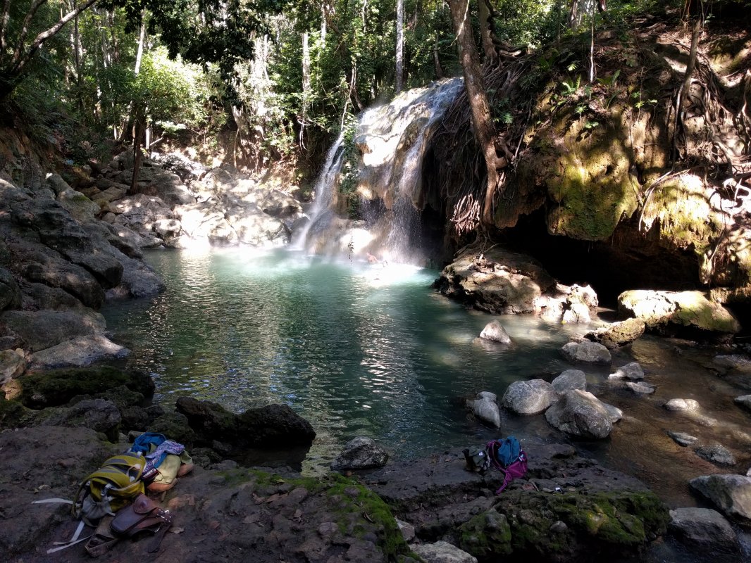 Pool in river