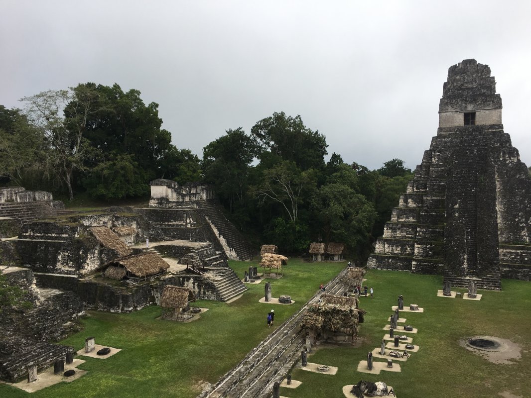 Tikal - Great Plaza between Temples I and II