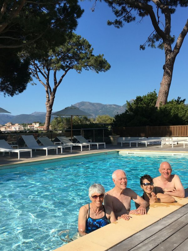 Gerry, Chuck, Mia and Curtis, St Florent